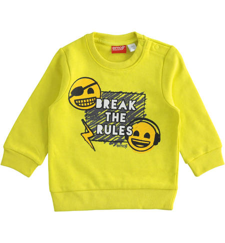 Emoji capsule sweatshirt for boys from 9 months to 8 years iDO GREEN ACID-5262