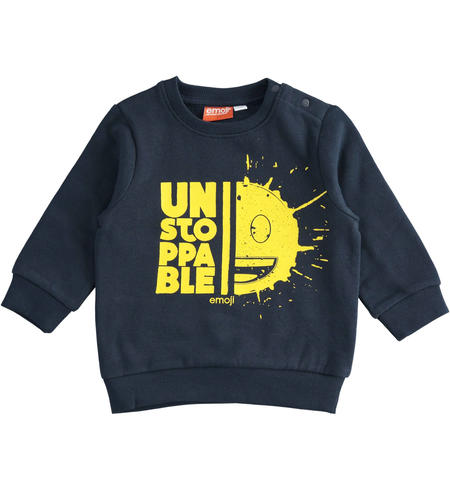 Felpa bambino capsule Emoji  - da 9 mesi a 8 anni iDO NAVY-3885