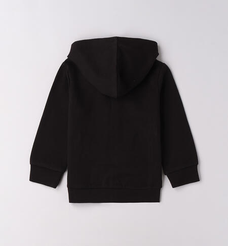 Felpa bambino con cappuccio  NERO-0658