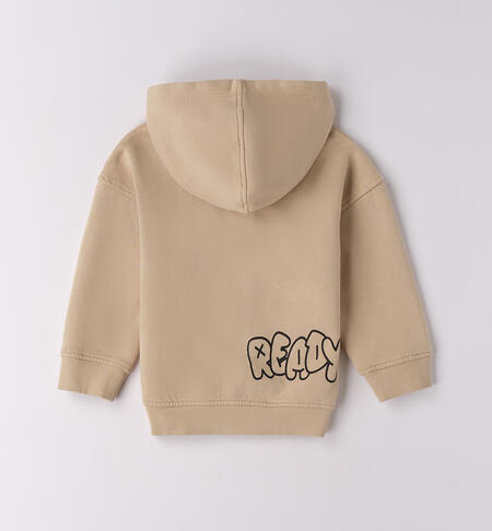 Felpa bambino con cappuccio BEIGE-0731