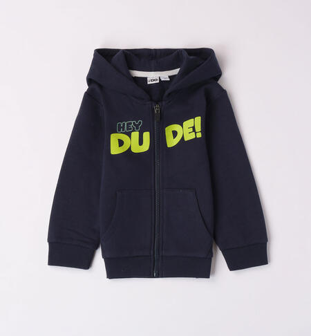 Boys' blue sweatshirt BLUE