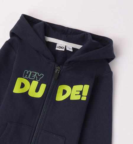 iDO blue sweatshirt for boys aged 9 months to 8 years NAVY-3885