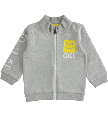 Felpa bambino con zip - da 9 mesi a 8 anni iDO GRIGIO MELANGE-8992