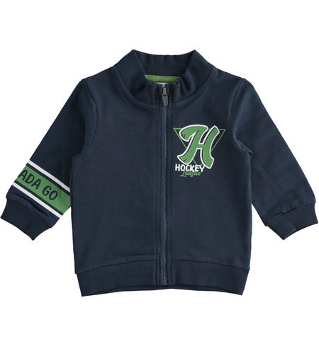 Felpa bambino con zip - da 9 mesi a 8 anni iDO NAVY-3885
