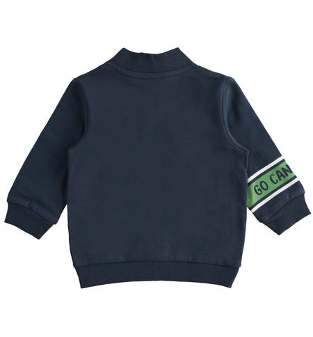 Zippered sweatshirt for girls from 9 months to 8 years iDO NAVY-3885