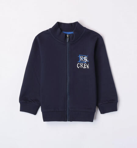 Felpa bambino con zip da 9 mesi a 8 anni iDO NAVY-3885