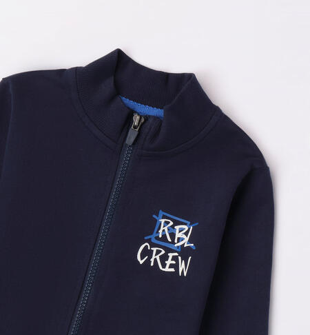 iDO zip-up sweatshirt for boys aged 9 months to 8 years NAVY-3885