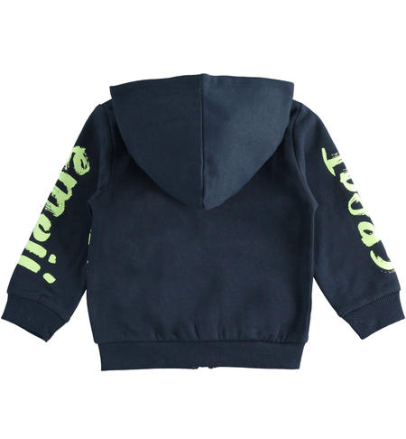 Emoji zippered sweatshirt for boys from 9 months to 8 years iDO NAVY-3885