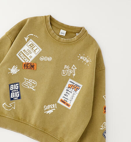 Felpa bambino girocollo BEIGE-0754