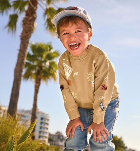 Felpa bambino girocollo BEIGE