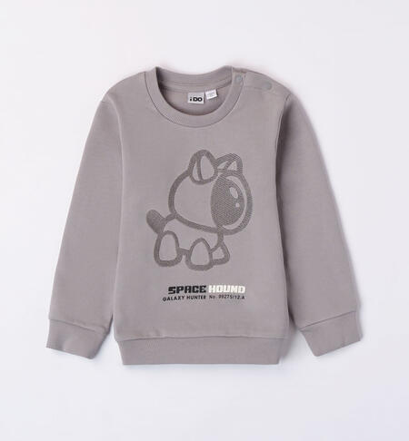 iDO space sweatshirt for boys aged 9 months to 8 years GRIGIO-3892