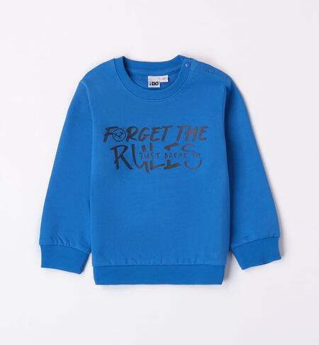 iDO crewneck sweatshirt for boys aged 9 months to 8 years ROYAL-3744