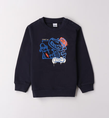 Felpa bambino in cotone BLU