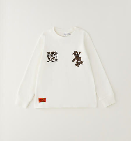 Felpa bambino in cotone PANNA
