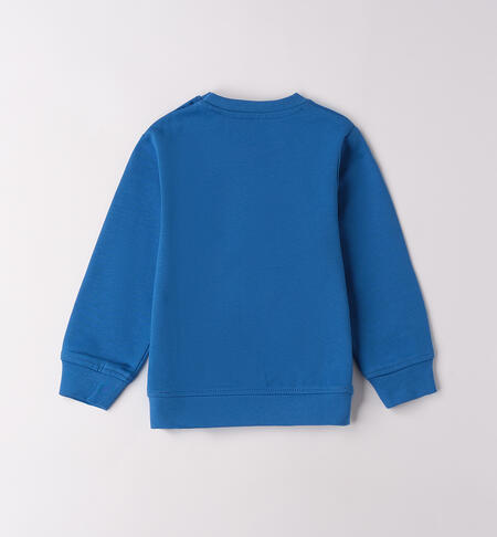 Felpa bambino in cotone TURCHESE-3743