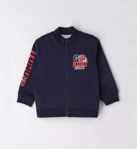 iDO kart sweatshirt for boys from 9 months to 8 years NAVY-3854