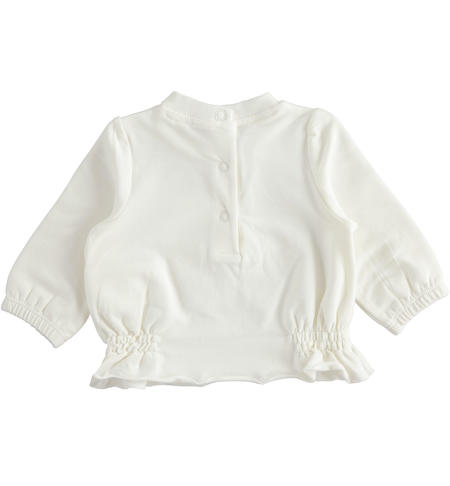 Baby girl sweatshirt with elastic from 1 to 24 months iDO PANNA-0112
