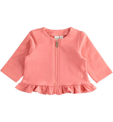 Felpa bimba con ruches - da 1 a 24 mesi iDO ROSA-2337