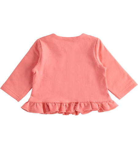Felpa bimba con ruches - da 1 a 24 mesi iDO ROSA-2337