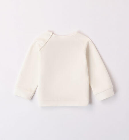 iDO home sweatshirt for girls from 1 to 24 months PANNA-0112