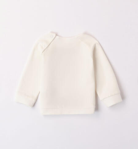 iDO heart design sweatshirt for girls from 1 to 24 months PANNA-0112
