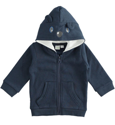 Felpa bimbo con zip - da 1 a 24 mesi iDO  NAVY-3885