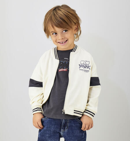 Felpa college bambino BEIGE