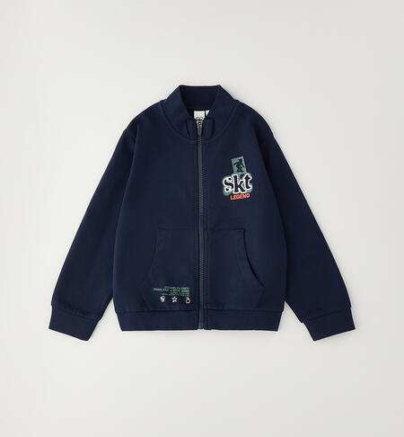 Children's high-neck sweatshirt BLUE