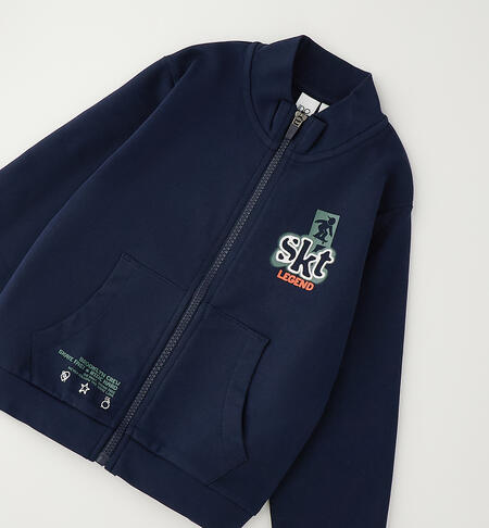 Felpa collo alto bambino NAVY-3885