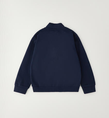 Felpa collo alto bambino NAVY-3885
