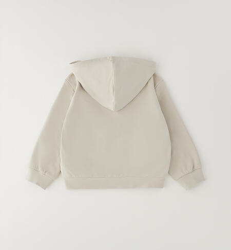 Felpa con cappuccio bambina BEIGE-0434