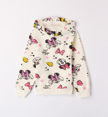 Felpa con cappuccio bambina Minnie da 3 a 8 anni iDO MILK-0111