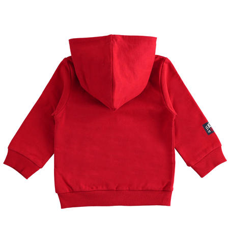 Hooded sweatshirt for boys from 9 months to 8 years iDO ROSSO-2253