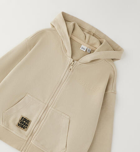 Felpa con cappuccio bambino BEIGE-0471