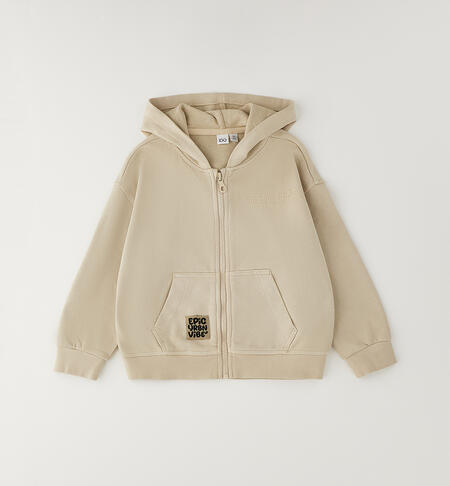 Felpa con cappuccio bambino BEIGE-0471