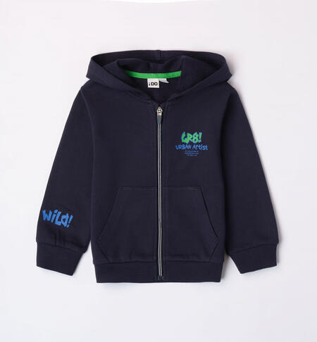 iDO hoodie for boys from 9 months to 8 years NAVY-3885