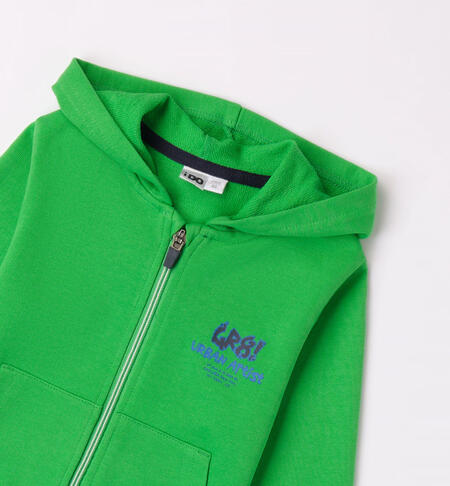 iDO hoodie for boys from 9 months to 8 years VERDE-5135