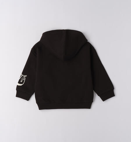 Felpa con cappuccio bambino NERO-0658