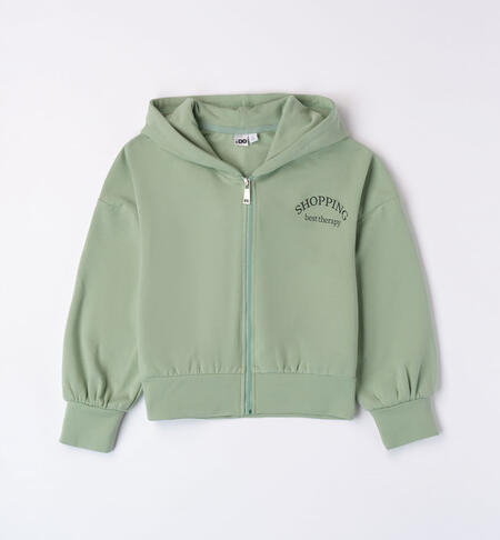 Girls' hoodie GREEN