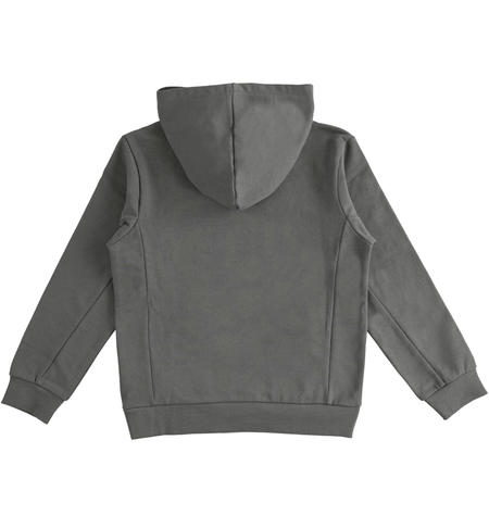 Boy hooded sweatshirt  from 8 to 16 years by iDO GRIGIO-0567