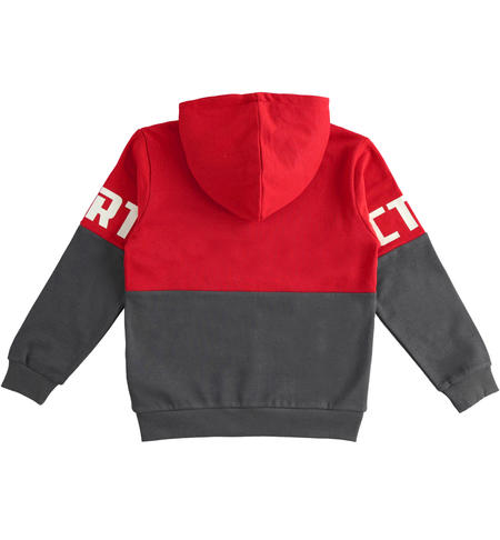 Boy hooded sweatshirt from 8 to 16 years old iDO ROSSO-2253