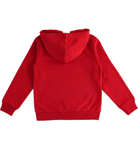 Felpa con cappuccio ragazzo - da 8 a 16 anni iDO ROSSO-2253