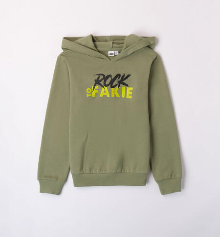 iDO hoodie for boys from 8 to 16 years VERDE SALVIA-4921