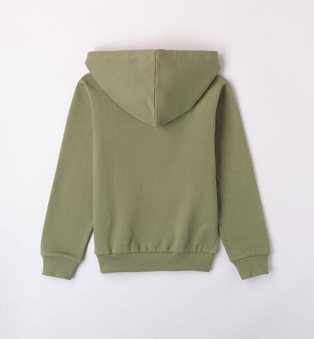 iDO hoodie for boys from 8 to 16 years VERDE SALVIA-4921