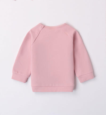 iDO sweatshirt with embroidery for girls from 1 to 24 months MAUVE-2783