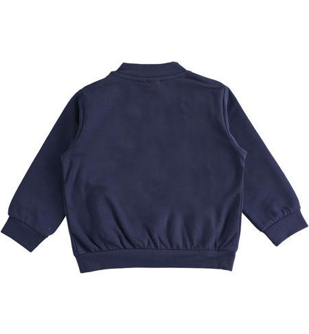 Sweatshirt with zip for girls from 9 months to 8 years iDO NAVY-3854
