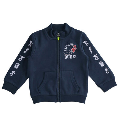 Felpa con zip bambino - da 9 mesi a 8 anni iDO NAVY-3885