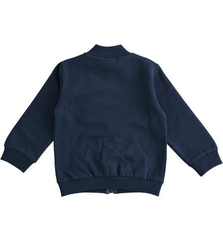 Sweatshirt with zip for boys from 9 months to 8 years iDO NAVY-3885