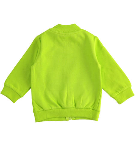Sweatshirt with zip for boys from 9 months to 8 years iDO VERDE-5132