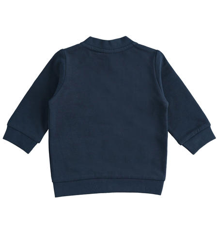 Sweatshirt with zip for boys from 1 to 24 months iDO NAVY-3885